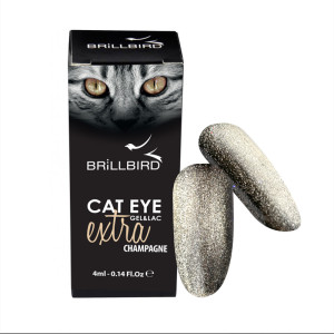 CAT EYE EXTRA HEMA Free Champagne - pezsgő színű macskaszem GÉL LAKK 4ml